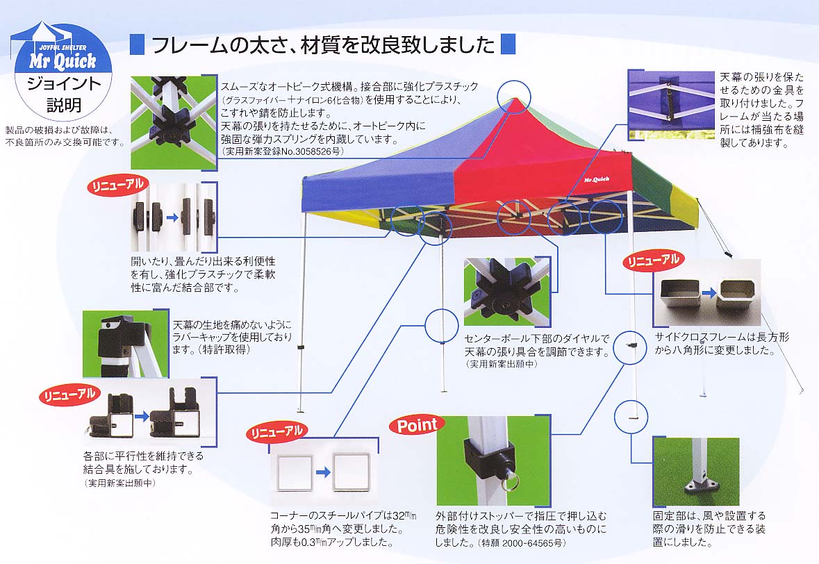 完璧 テント シートの五十嵐本店ワンタッチテント ミスタークイック ＴＡ−３６ ６ｍ×３ｍタイプ